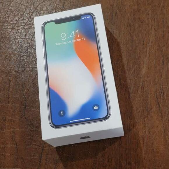 Box only Apple iPhone X 64BGB Silver Model A1865 Empty box only - Picture 1 of 11
